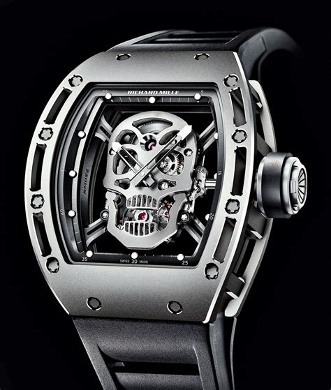 richard mille black skull|Richard Mille watches skeleton.